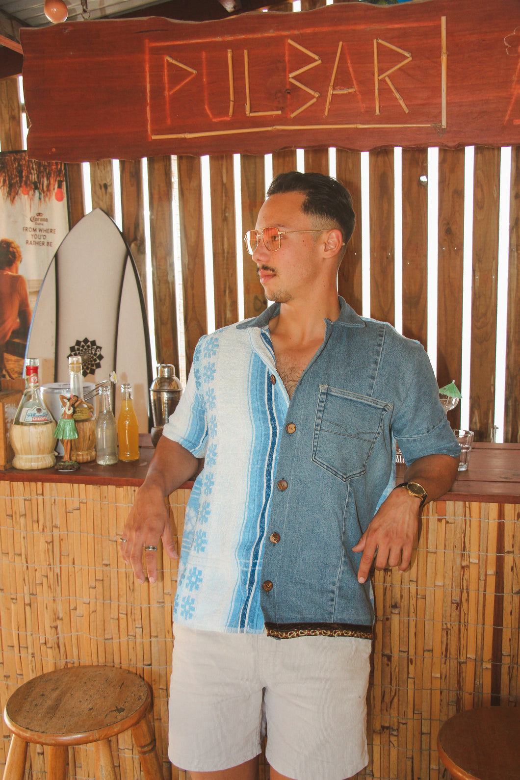 Blue lagoon Towel Shirt