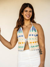 Load image into Gallery viewer, Cythera Towel Halter Crop

